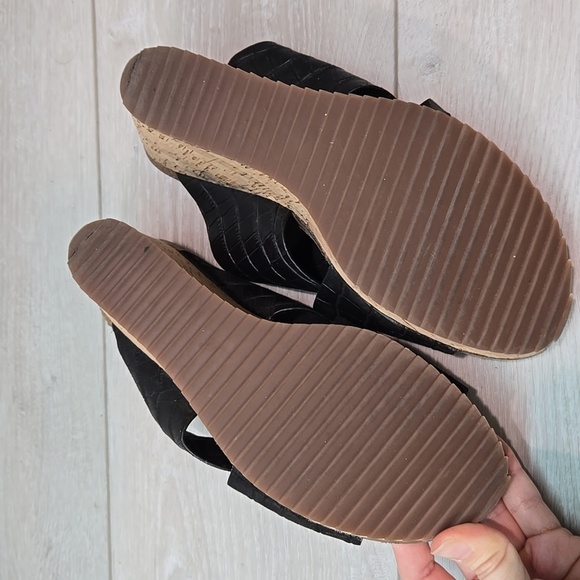 Sofft Women Ciera Leather Crisscross Cork Wedge Sandals shoes sz 8.5M - Picture 10 of 12
